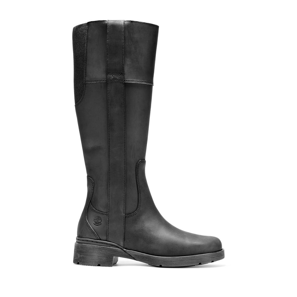 Timberland Womens Tall Boots Graceyn Waterproof - Black - India WN3158497